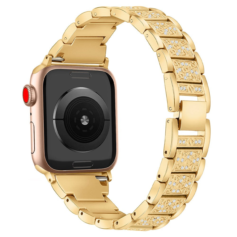 Apple Watch Series 49mm - 45mm - 44mm - 42mm S Pattern Metal Strap - Gold#serie_2