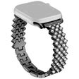 Éminent Apple Smartwatch Métal Et Pierre Du Rhin Universel Bracelet