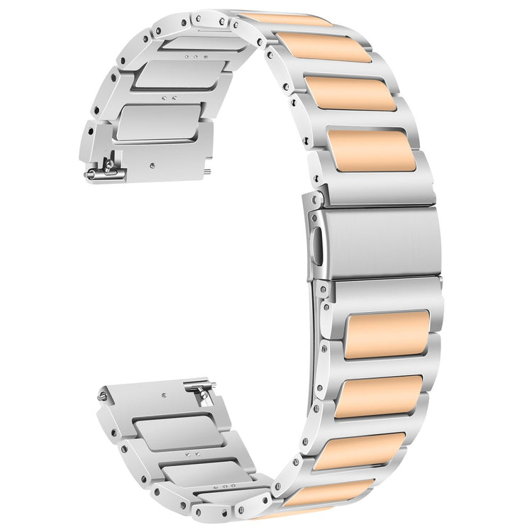 Huawei Watch 4 / 4 Pro / GT 4 46mm Replacement Watch Strap 22mm Zinc Alloy Wrist Band - Silver+Rose Gold#serie_5