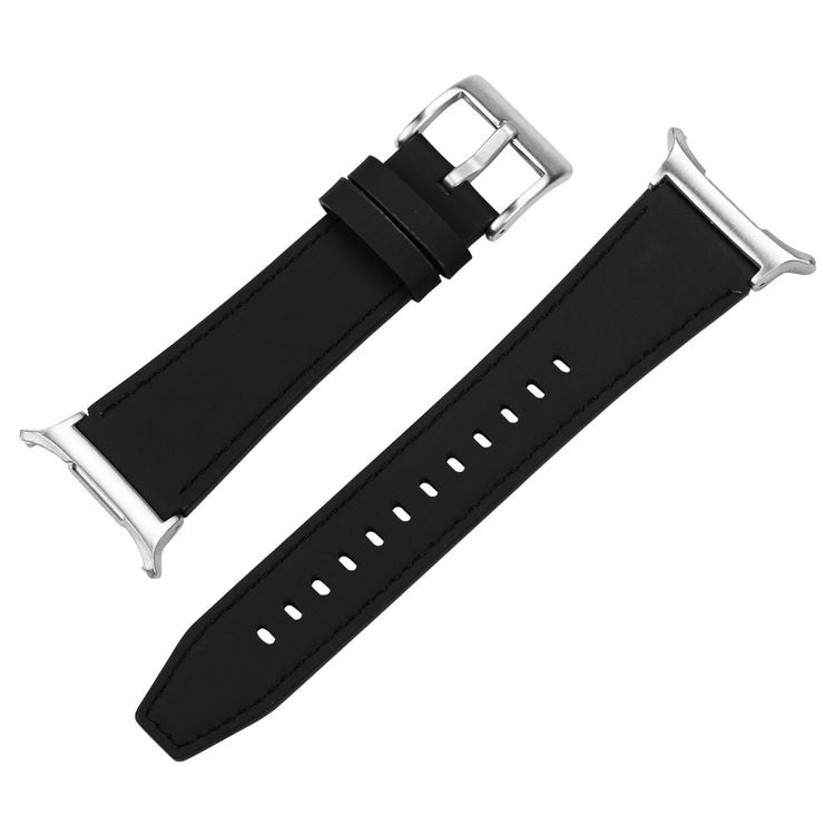 Samsung Galaxy Watch Ultra 47mm Genuine Leather Watch Band Adjustable Wrist Strap - Black#serie_1