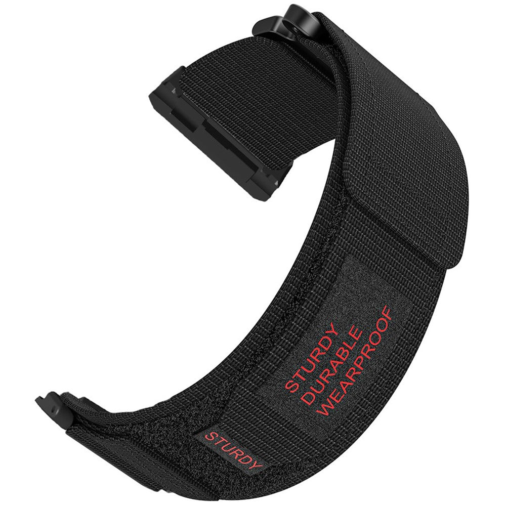 Xiaomi Watch H1 Outdoor Climbing Watch Strap Magic Tape Breathable Nylon Band - Black#serie_2