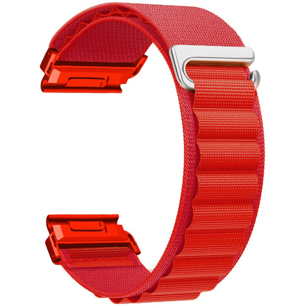 Garmin Fenix 7 / 7 Pro / 5 Watch Band 22mm Quick Release C Buckle Nylon Watch Strap - Red#serie_7