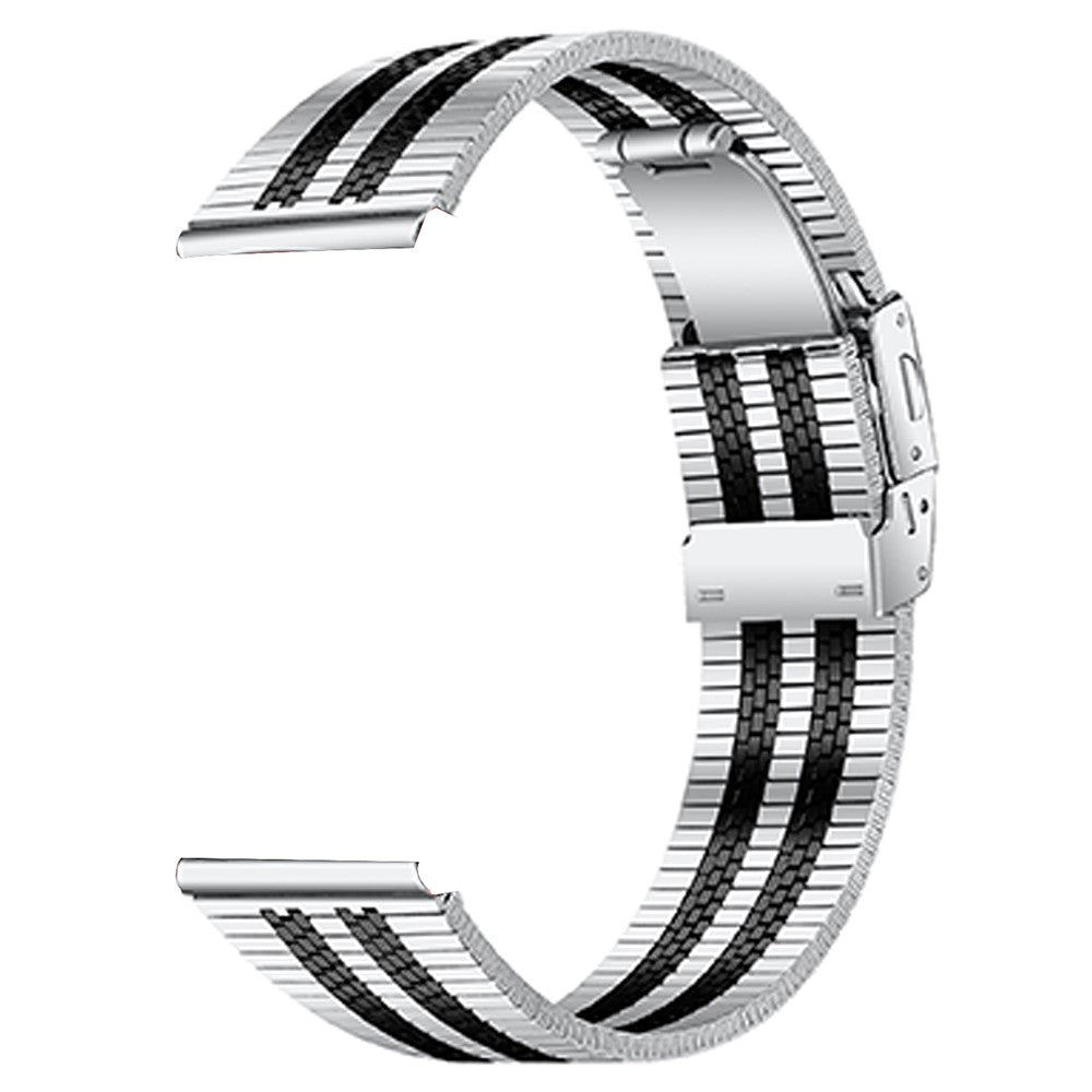 TicWatch GTX Watch Strap Five-Bead Stainless Steel Replacement Wrist Band - Silver Black#serie_1