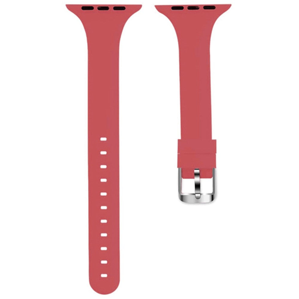 Apple Watch Series 49mm - 45mm - 44mm - 42mm Strap Silicone Sport Watch Band - Coral Red#serie_4