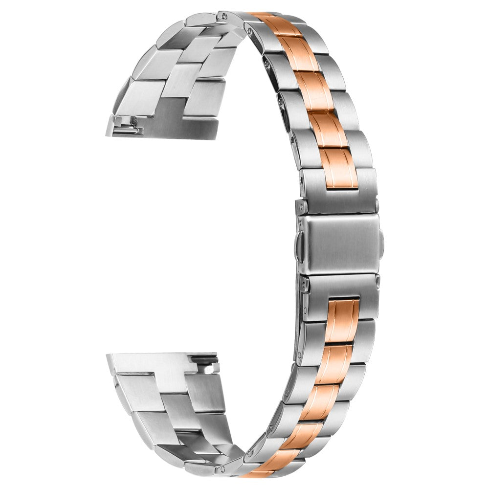 Huami Amazfit 2 Stratos Watch Band Stainless Steel Three-Beads Replacement Strap - Silver+Rose Gold#serie_5