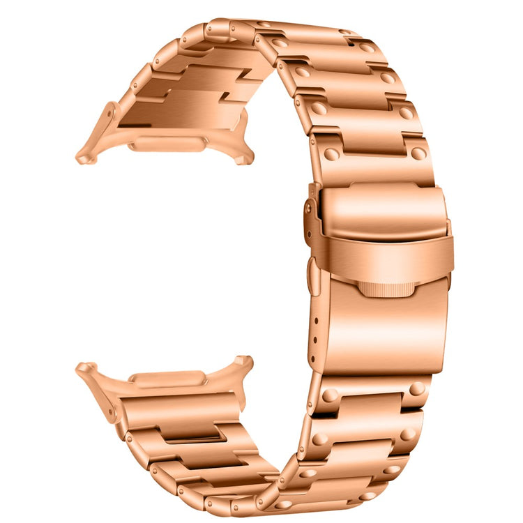 Samsung Galaxy Watch Ultra 47mm Stainless Steel Watch Strap Buckle Design Wrist Band - Rose Gold#serie_2