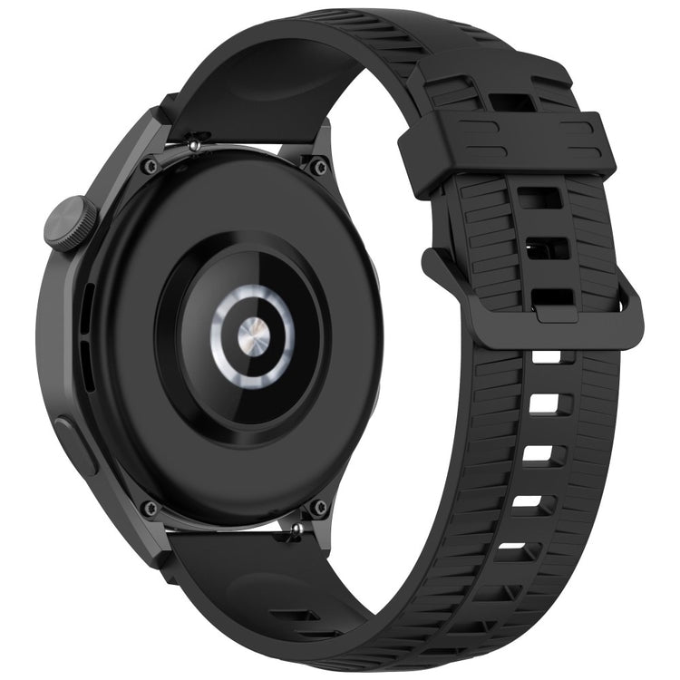 Huawei Watch 4 / 4 Pro / GT 4 46mm Silicone Watch Strap 22mm Tire Texture Wrist Band - Black#serie_5