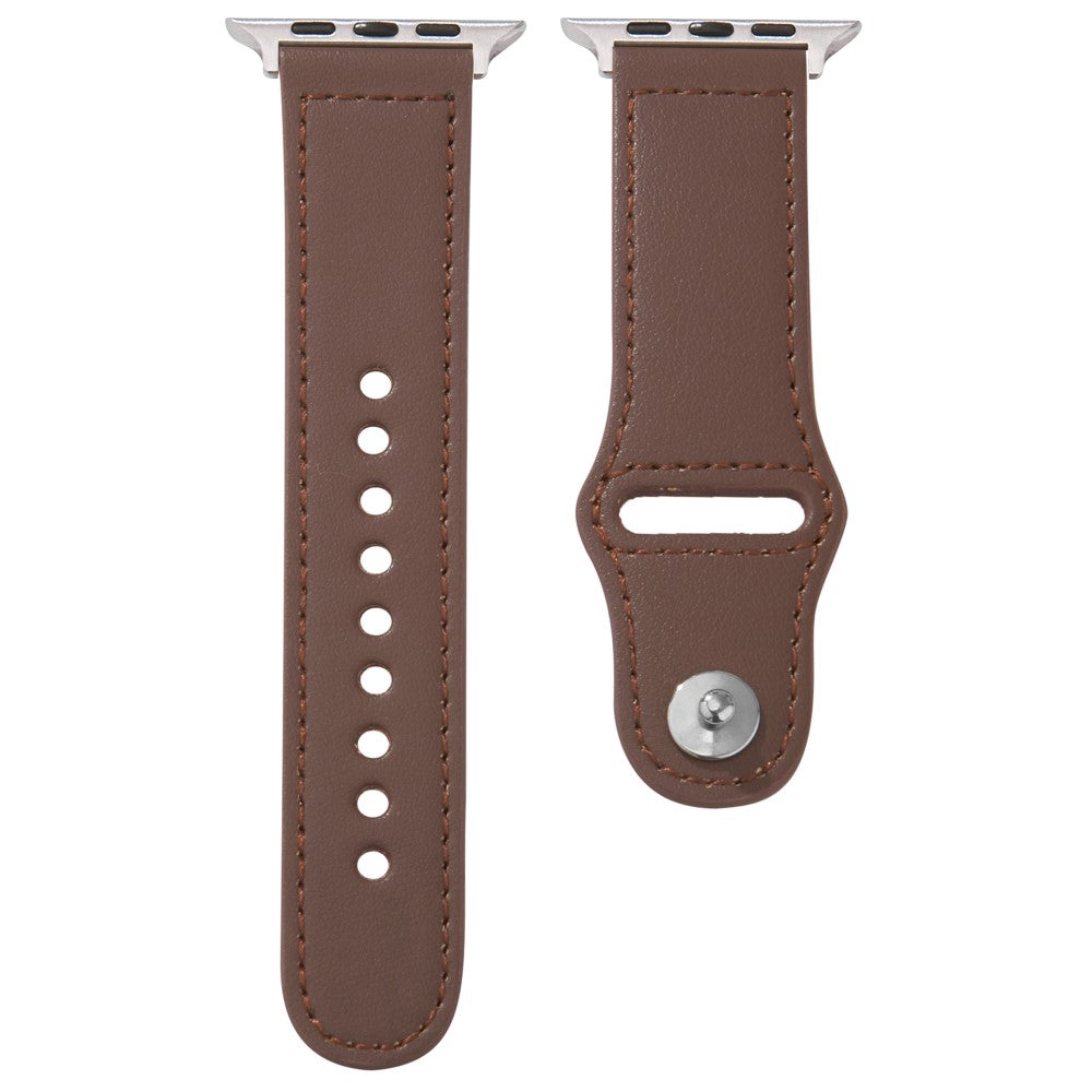 KALEBOL Apple Watch Series 41mm - 40mm - 38mm Watch Strap, Large Buckle - Coffee#serie_9