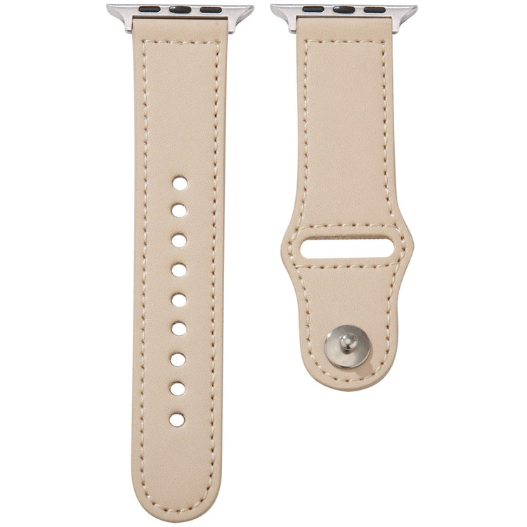 KALEBOL Apple Watch Series 49mm - 45mm - 44mm - 42mm Watch Strap, Large Buckle - Apricot#serie_12