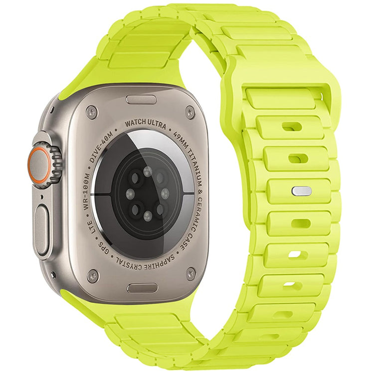 Apple Watch Series 49mm - 45mm - 44mm - 42mm Silicone Watch Band - Fluorescent Green#serie_10