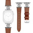 Incroyablement Agréable Apple Smartwatch Cuir Véritable Et Métal Universel Bracelet