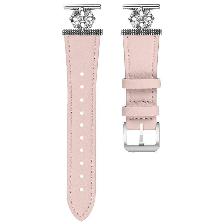 SyncUP Kids Watch Watch Band Genuine Cow Leather Flower Decor Adjustable Strap - Pink#serie_3