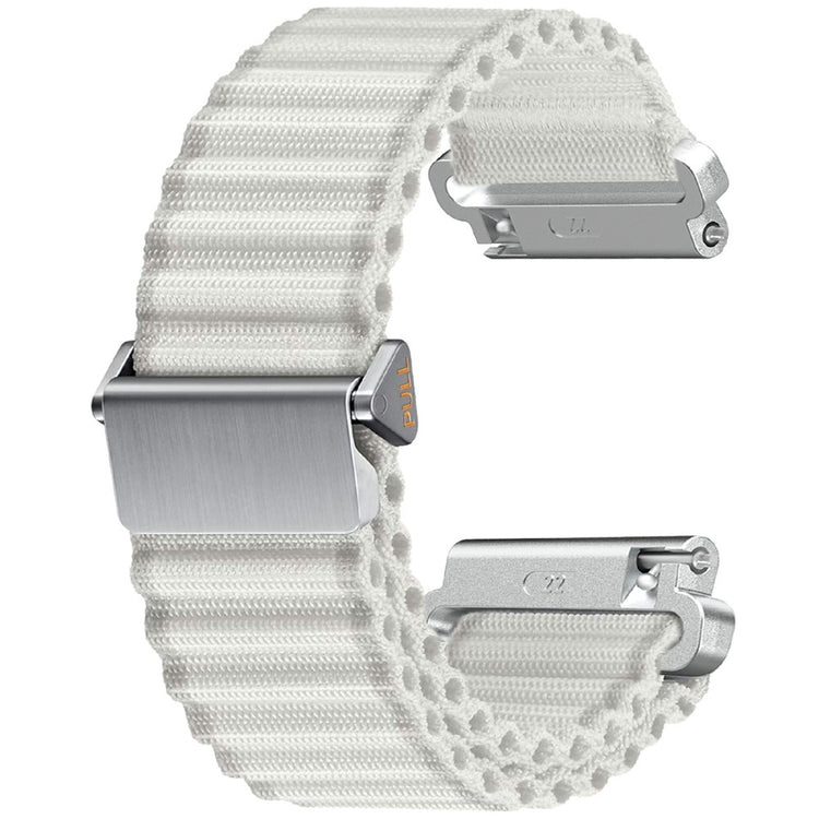 22mm Nylon Band for Huawei Watch 4 / 4 Pro / GT 4 46mm Wave Design Watch Strap - White#serie_2