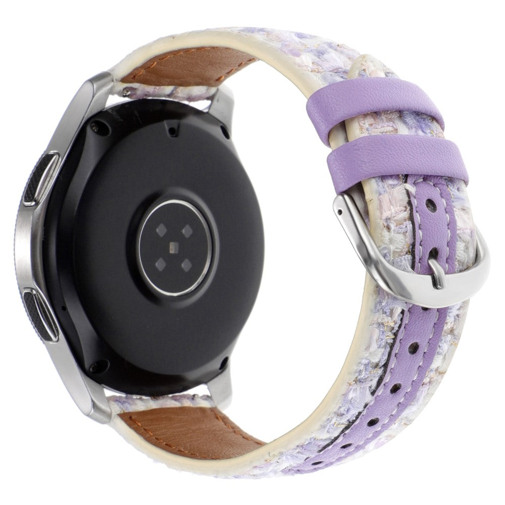 Huawei Watch GT 5 46mm / Watch 4 / 4 Pro Replacement Strap 22mm Woolen+PU Watch Band - Purple#serie_1