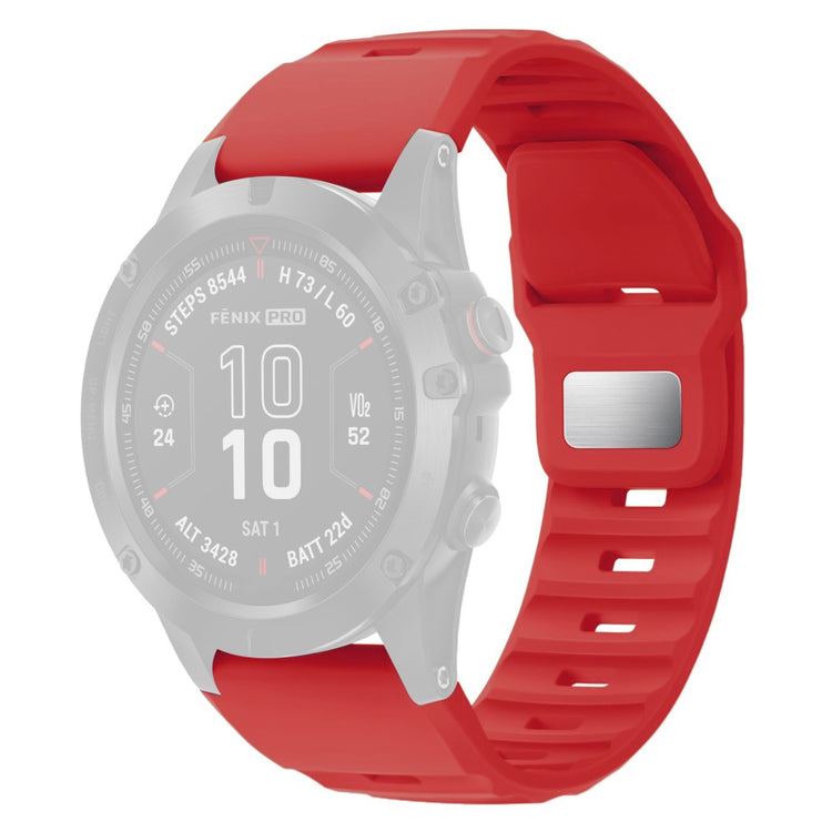 26mm Silicone Band Garmin Fenix 8 51mm / Enduro 3 / Enduro 2 Quick Release Watch Strap - Red#serie_7