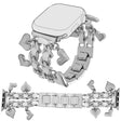 Stilvoll Apple Smartwatch Metall Universell Armband