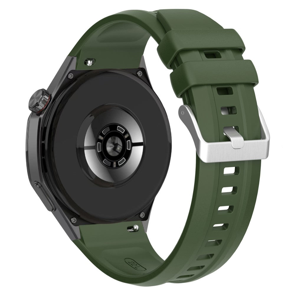 Huawei Watch GT 5 Pro 46mm Silicone Watch Strap Adjustable Strap with Silver Buckle - Midnight Green#serie_2