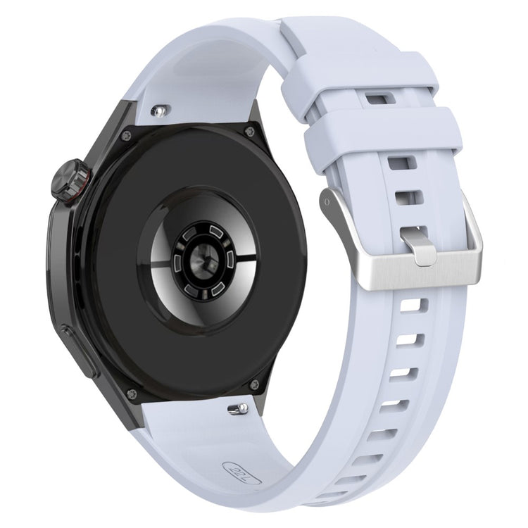 Huawei Watch GT 5 Pro 46mm Silicone Watch Strap Adjustable Strap with Silver Buckle - Baby Blue#serie_4