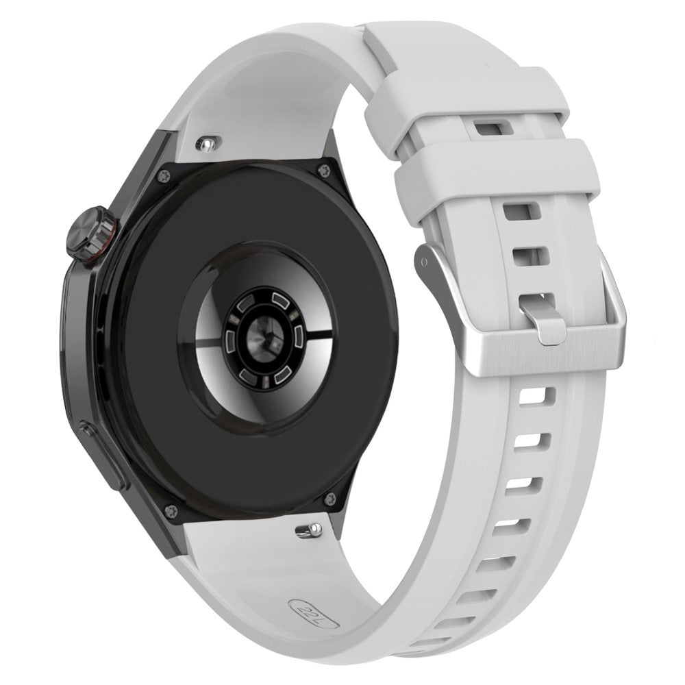Huawei Watch GT 5 Pro 46mm Silicone Watch Strap Adjustable Strap with Silver Buckle - Grey#serie_8