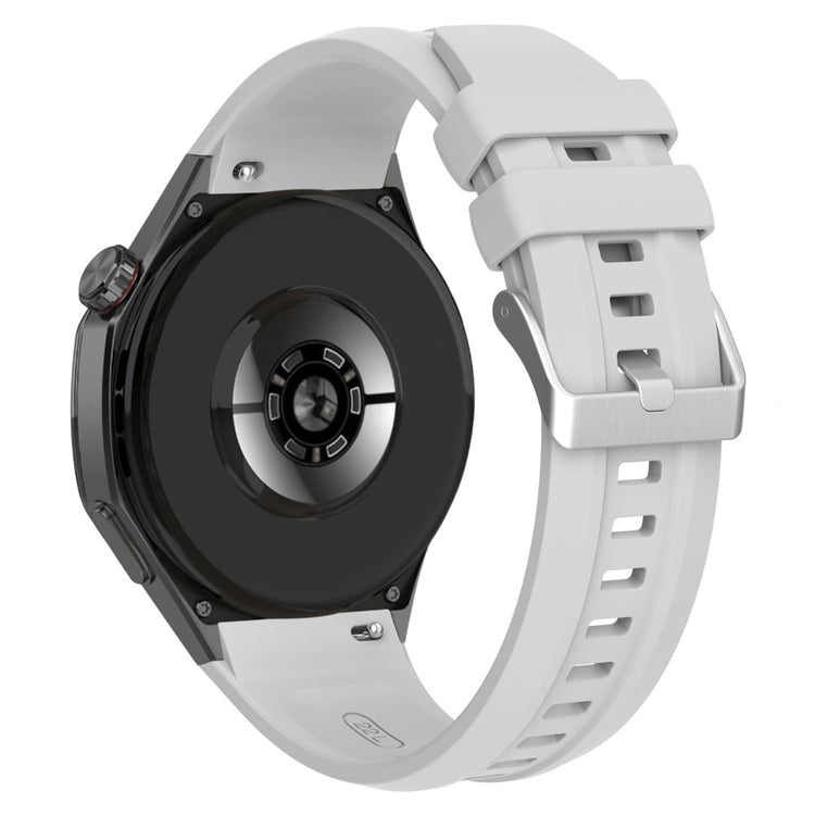 Huawei Watch GT 5 Pro 46mm Silicone Watch Strap Adjustable Strap with Silver Buckle - Grey#serie_8