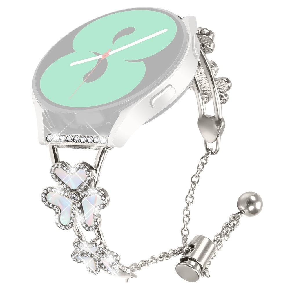Metal Band Heart Clover Decor Garmin Approach S40 / Forerunner 158 Watch Bracelet Replacement - Starlight#serie_4