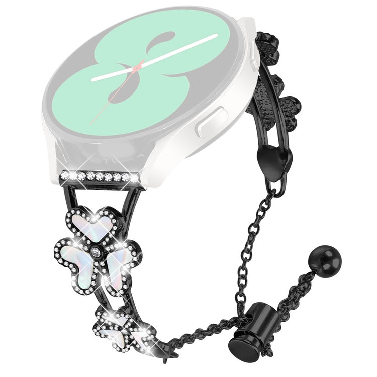 Gabb Watch 2 Metal Band Replacement Watch Strap Heart Clover Decor - Black#serie_1