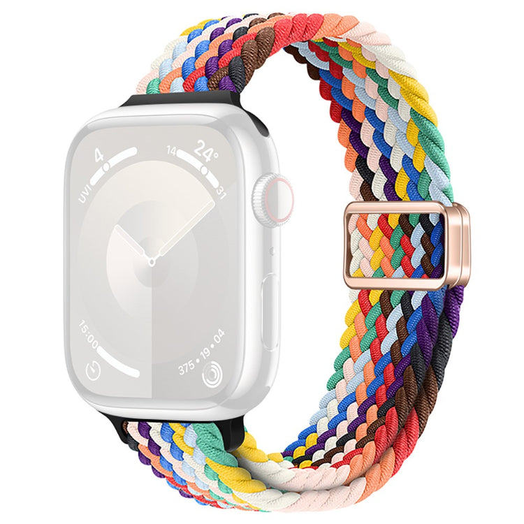 KALEBOL Braided Watch Strap Apple Watch Series 10 42mm Magnetic Nylon Sport Wristbands - Official Rainbow#serie_5