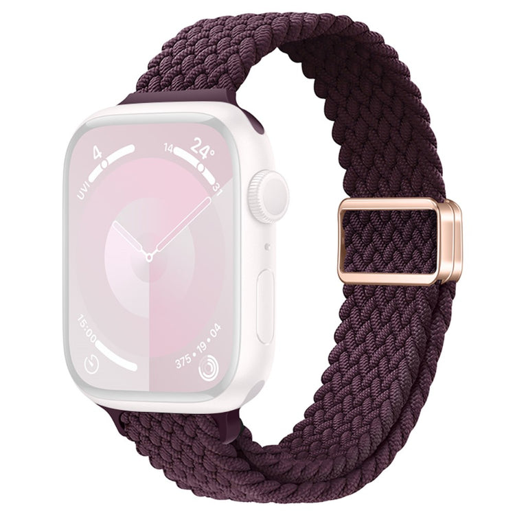 KALEBOL Braided Watch Strap Apple Watch Series 10 42mm Magnetic Nylon Sport Wristbands - Crimson Cherry#serie_9