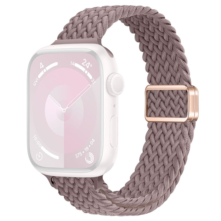 KALEBOL Braided Watch Strap Apple Watch Series 10 42mm Magnetic Nylon Sport Wristbands - Smoke Purple#serie_15