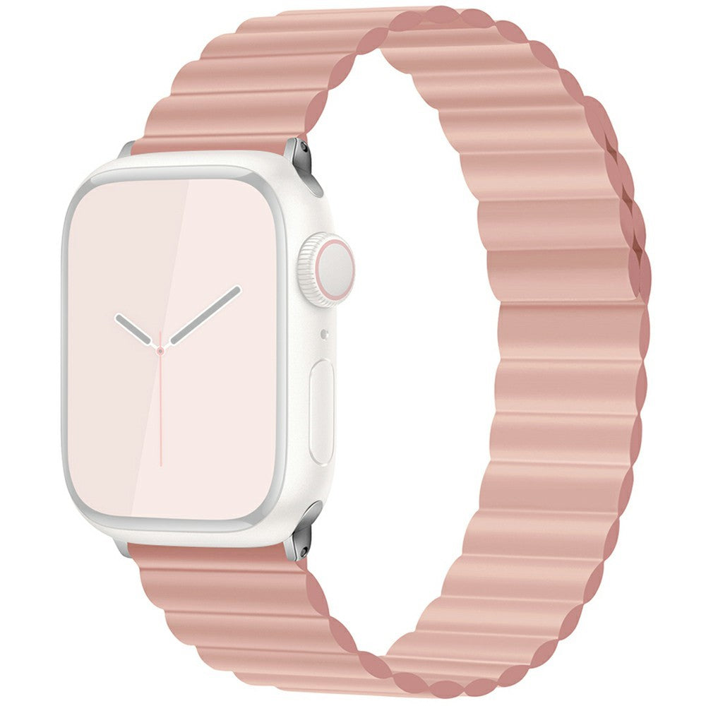 KALEBOL Magnetic Watch Band Apple Watch Series 10 42mm Silicone Adjustable Strap - Pink#serie_3