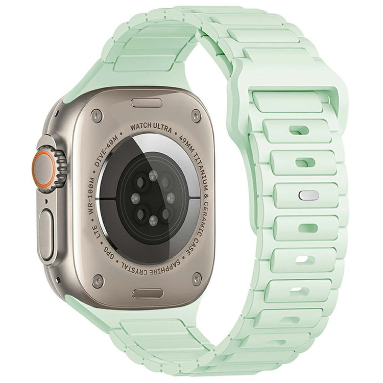 KALEBOL Watch Strap Apple Watch Series 10 42mm Three Bead Silicone Band - Mint Green#serie_4
