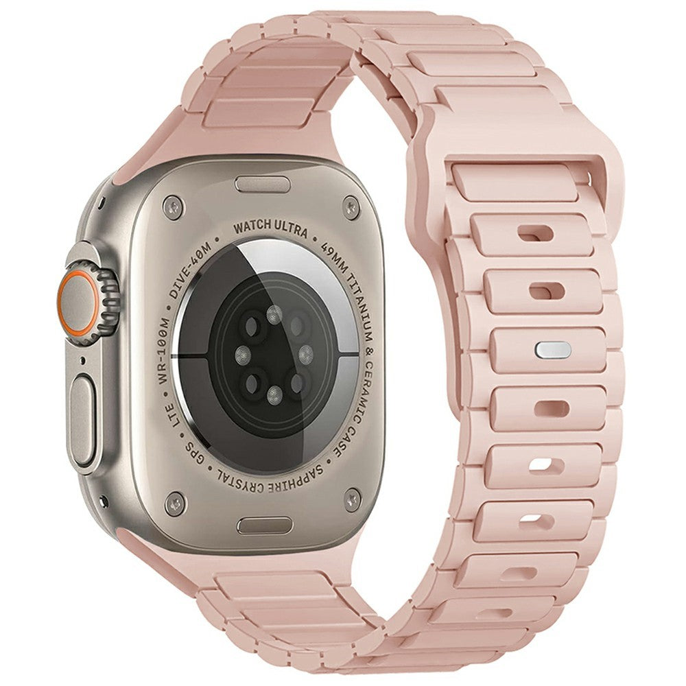KALEBOL Watch Strap Apple Watch Series 10 42mm Three Bead Silicone Band - Pink#serie_5