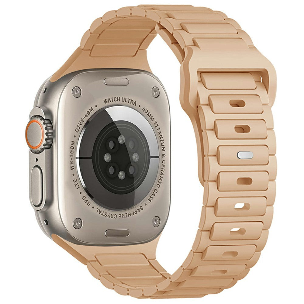 KALEBOL Watch Strap Apple Watch Series 10 42mm Three Bead Silicone Band - Milk Tea#serie_9