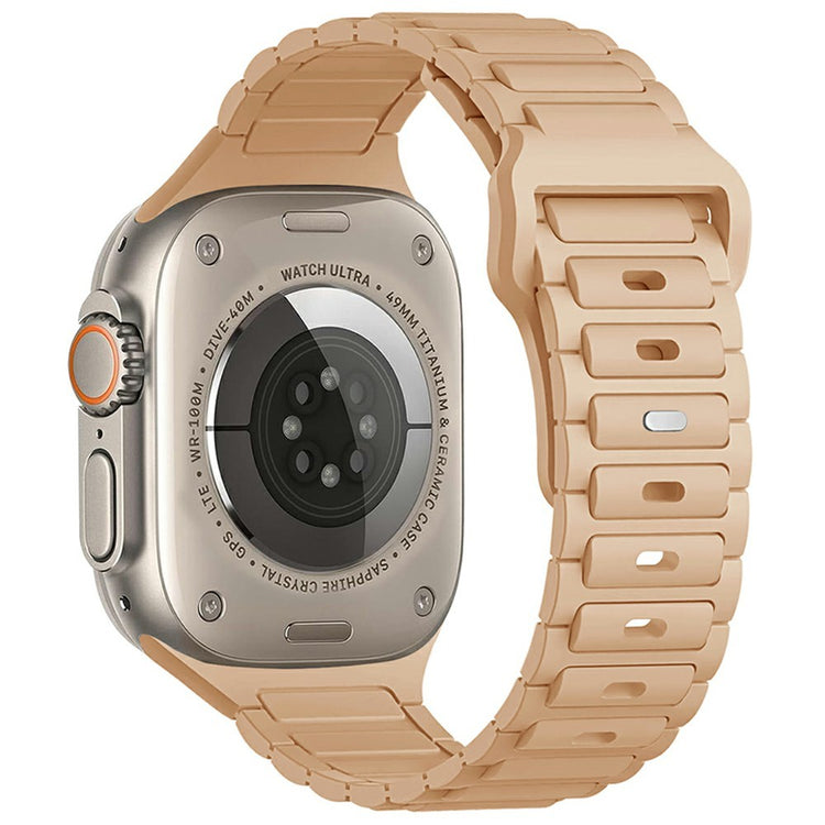 KALEBOL Watch Strap Apple Watch Series 10 42mm Three Bead Silicone Band - Milk Tea#serie_9