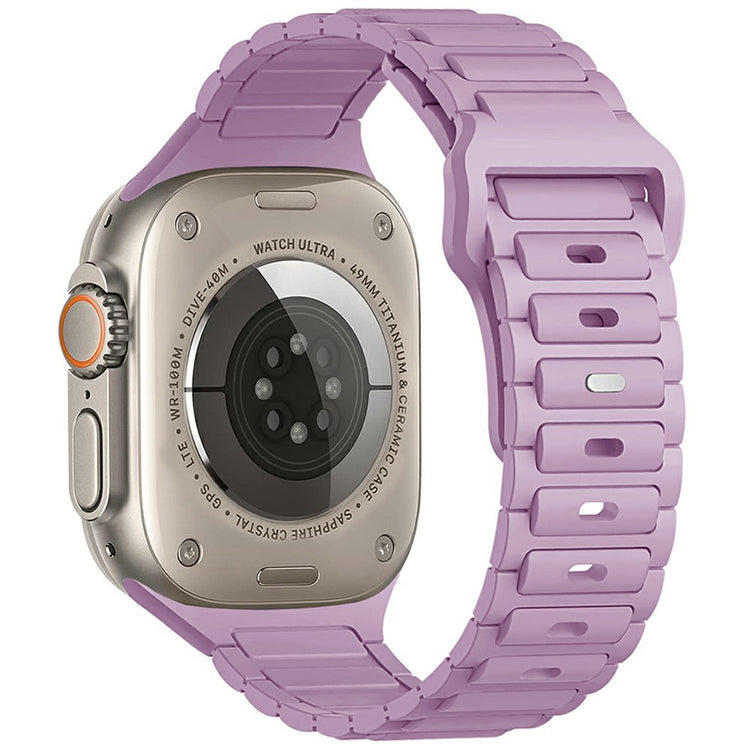 KALEBOL Watch Strap Apple Watch Series 10 42mm Three Bead Silicone Band - Light Purple#serie_10