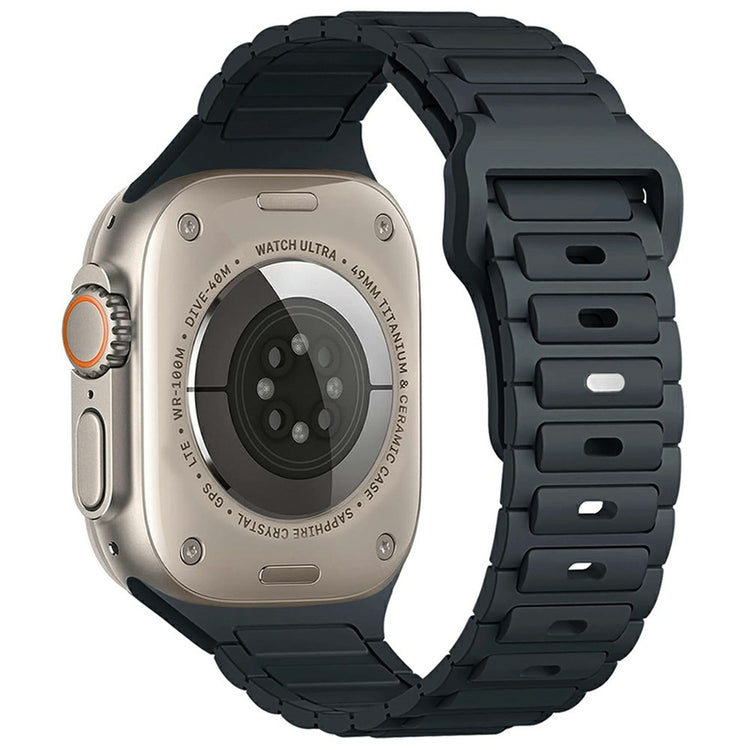 KALEBOL Watch Strap Apple Watch Series 10 42mm Three Bead Silicone Band - Midnight Blue#serie_11