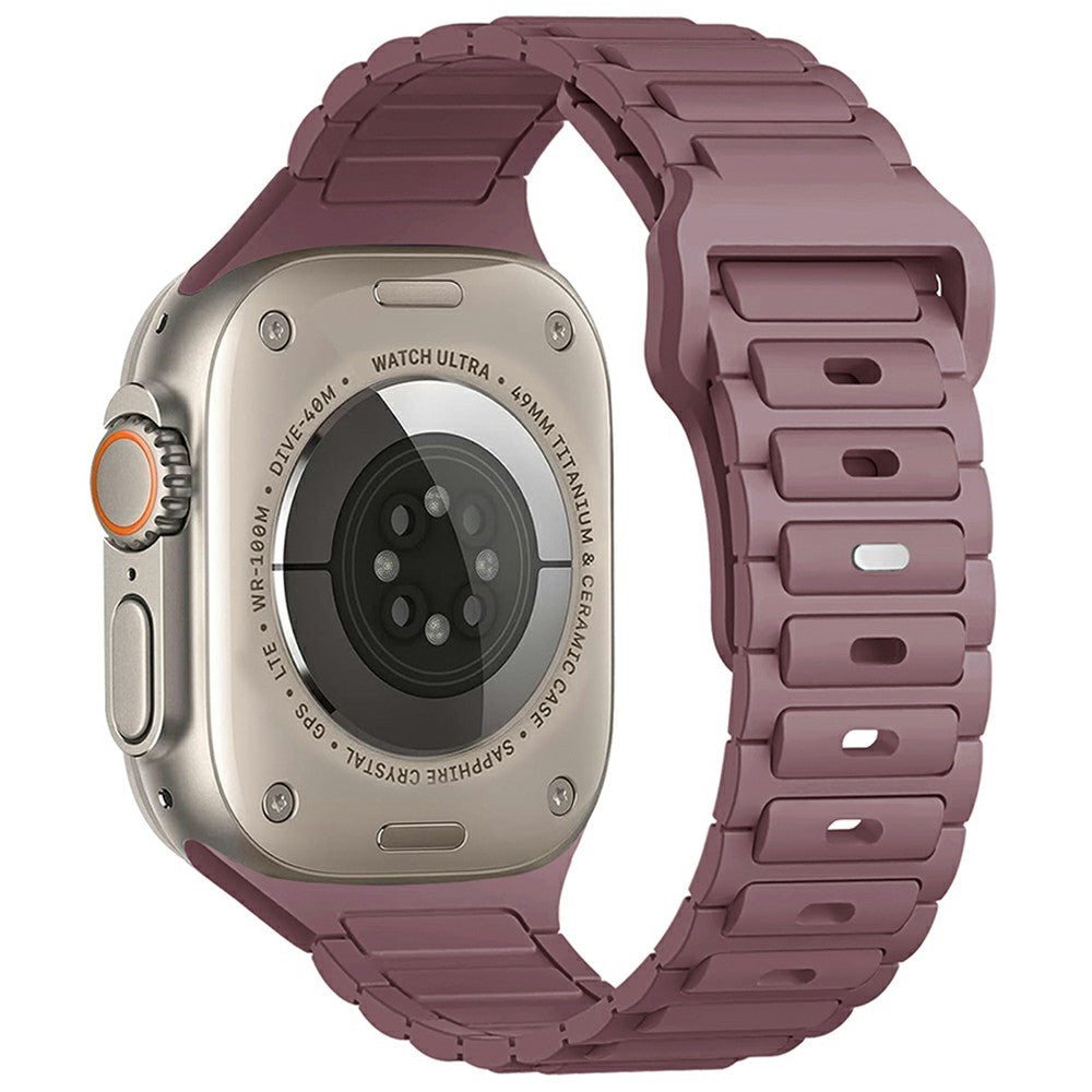 KALEBOL Watch Strap Apple Watch Series 10 42mm Three Bead Silicone Band - Smoky Purple#serie_14