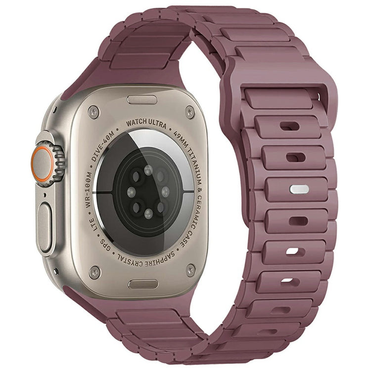 KALEBOL Watch Strap Apple Watch Series 10 42mm Three Bead Silicone Band - Smoky Purple#serie_14