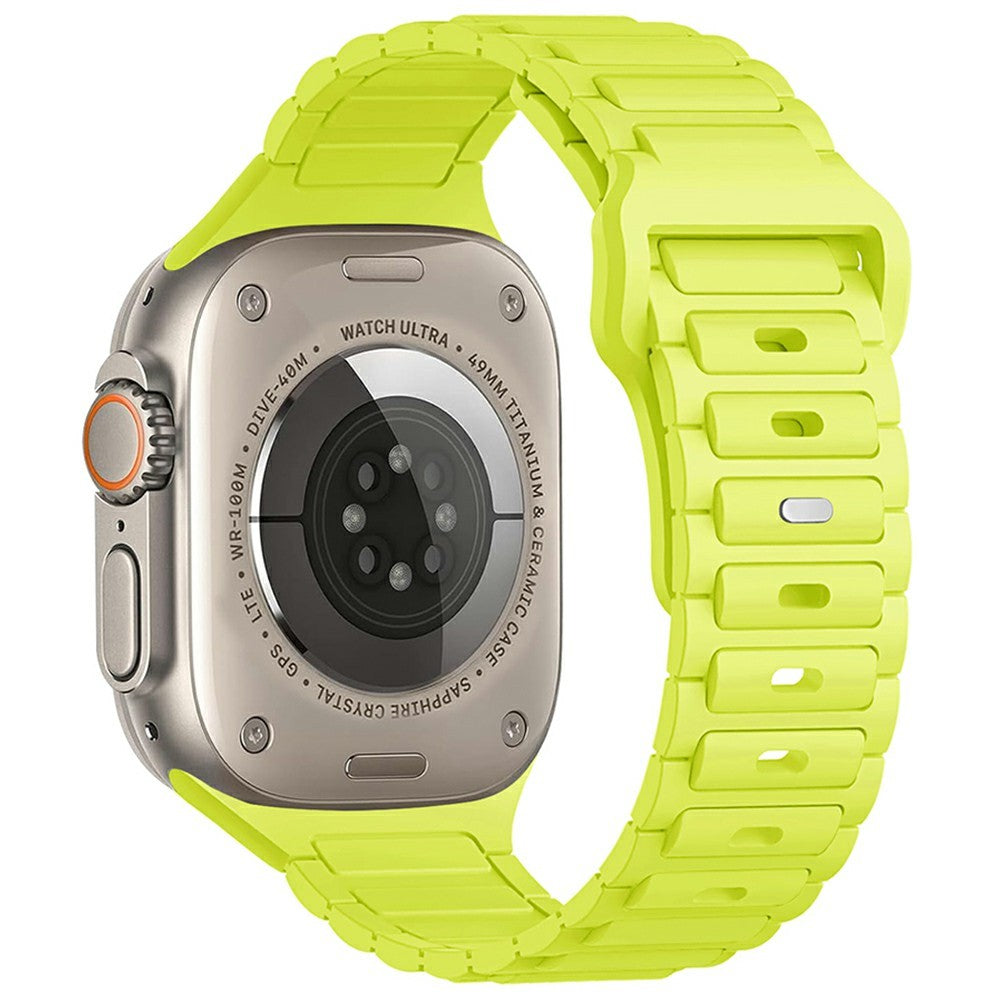 KALEBOL Watch Strap Apple Watch Series 10 42mm Three Bead Silicone Band - Fluorescent Green#serie_15