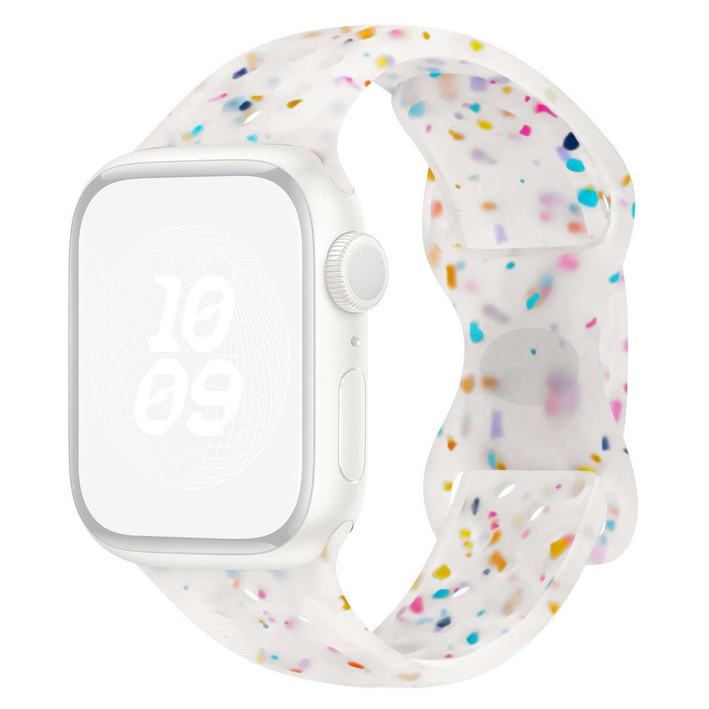 KALEBOL 22mm Silicone Strap Samsung Galaxy Watch3 45mm / Watch 46mm / Huawei Watch GT 5 / 5 Pro Butterfly Clasp Watch Band - Transparent White#serie_7