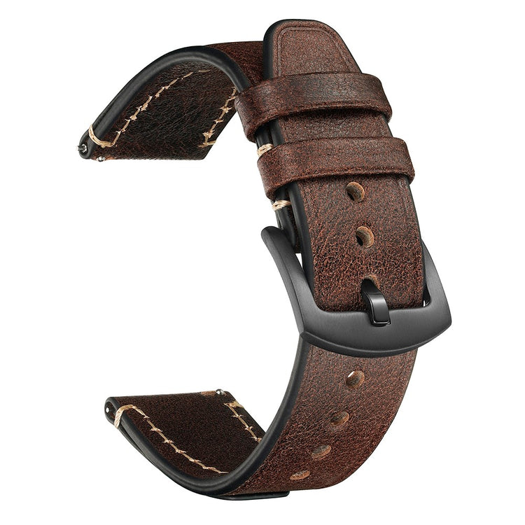 18mm Strap Huawei Watch GT 5 Pro 42mm / GT 5 41mm / Garmin Venu 3S / Forerunner 265S Genuine Cow Leather Watch Band - Coffee#serie_3