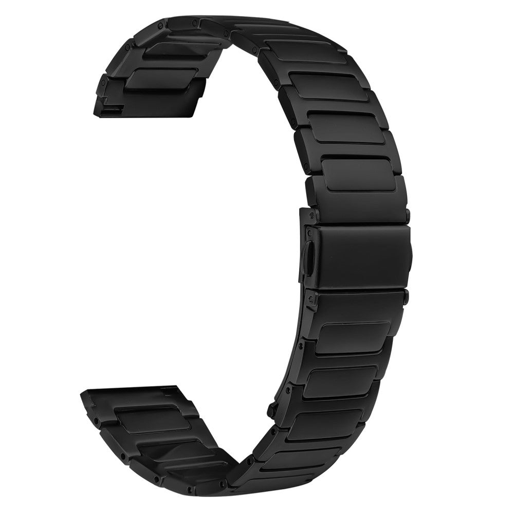Haylou RT2 LS10 Metal Watch Band Stainless Steel Adjustable Watch Strap - Black#serie_1