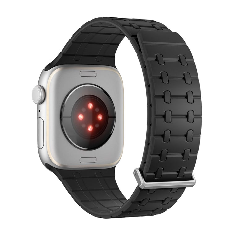 KALEBOL Magnetic Watch Band Apple Watch Series 10 42mm Silicone Strap - Black#serie_2