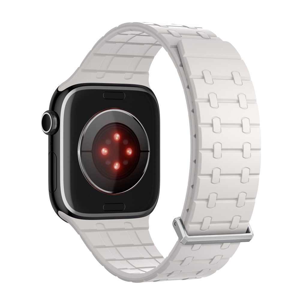 KALEBOL Magnetic Watch Band Apple Watch Series 10 42mm Silicone Strap - Starlight#serie_6