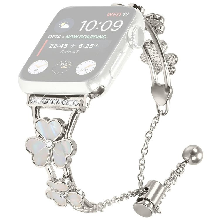 Watchband Apple Watch Series 10 42mm Heart Clover Zinc Alloy Metal Strap - Starlight#serie_4