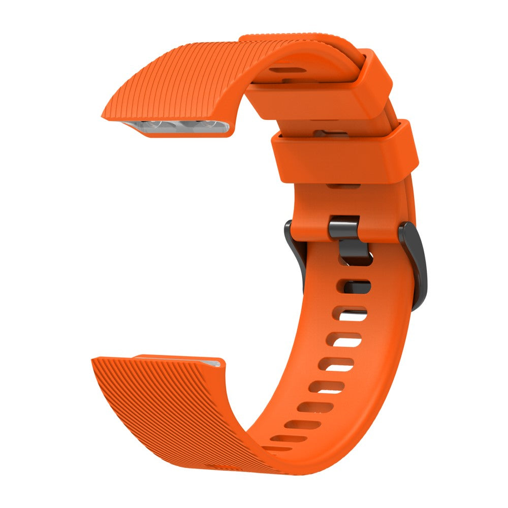 Silicone Strap Garmin Forerunner 35 / 30 Adjustable Watch Band with Black Buckle - Orange#serie_3