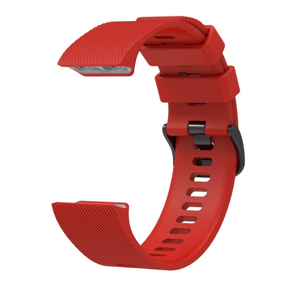 Silicone Strap Garmin Forerunner 35 / 30 Adjustable Watch Band with Black Buckle - Red#serie_4