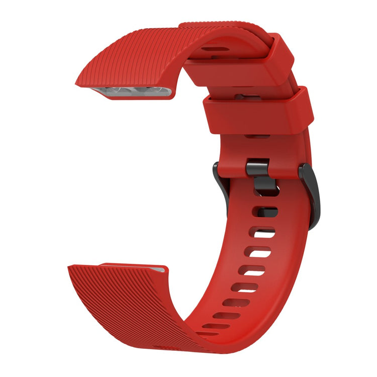 Silicone Strap Garmin Forerunner 35 / 30 Adjustable Watch Band with Black Buckle - Red#serie_4