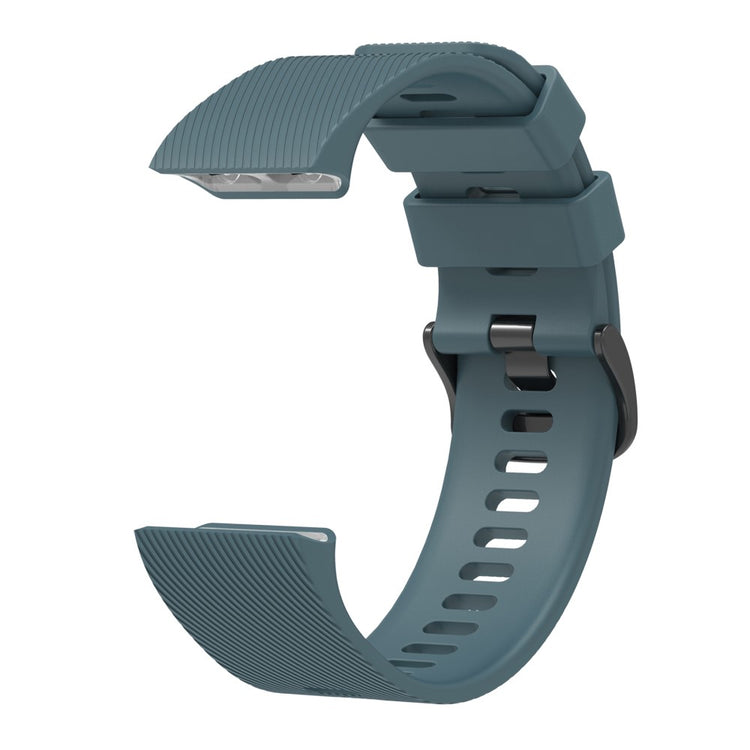 Silicone Strap Garmin Forerunner 35 / 30 Adjustable Watch Band with Black Buckle - Dark Green#serie_10
