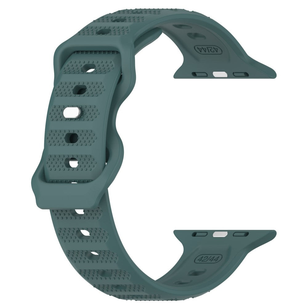 KALEBOL Dots Silicone Strap Apple Watch Series 41mm - 40mm - 38mm Reverse Buckle Watch Band - Olive Green#serie_5